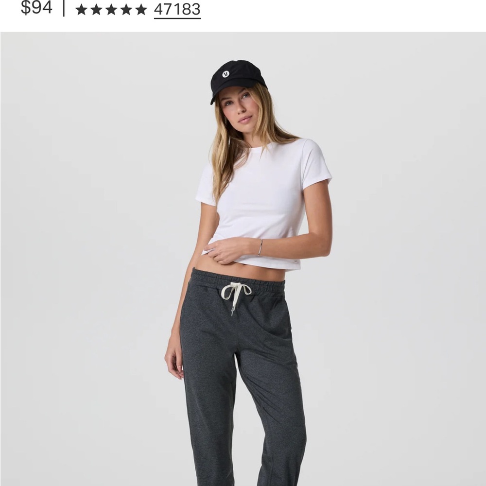 Vuori Charcoal Heather Joggers, worn once
